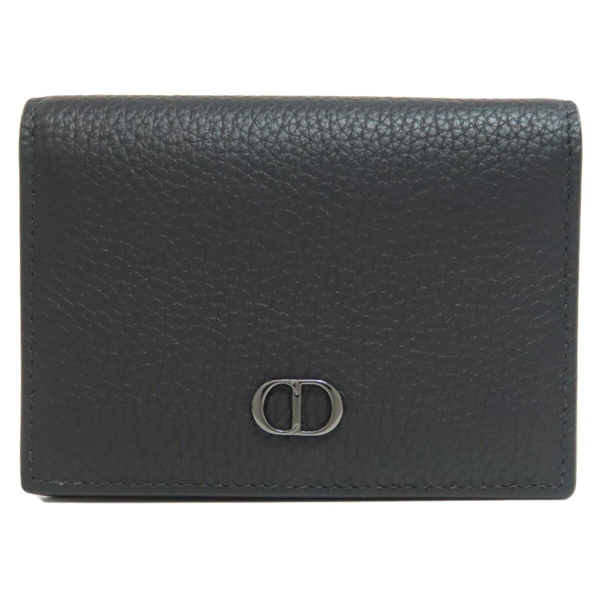 Christian Dior Business Card Holder/Card Case Leather Women's CHRISTIAN DIOR