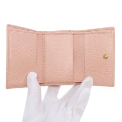 Gucci 644407 GG Marmont Tri-fold Wallet Bi-fold Leather Women's GUCCI