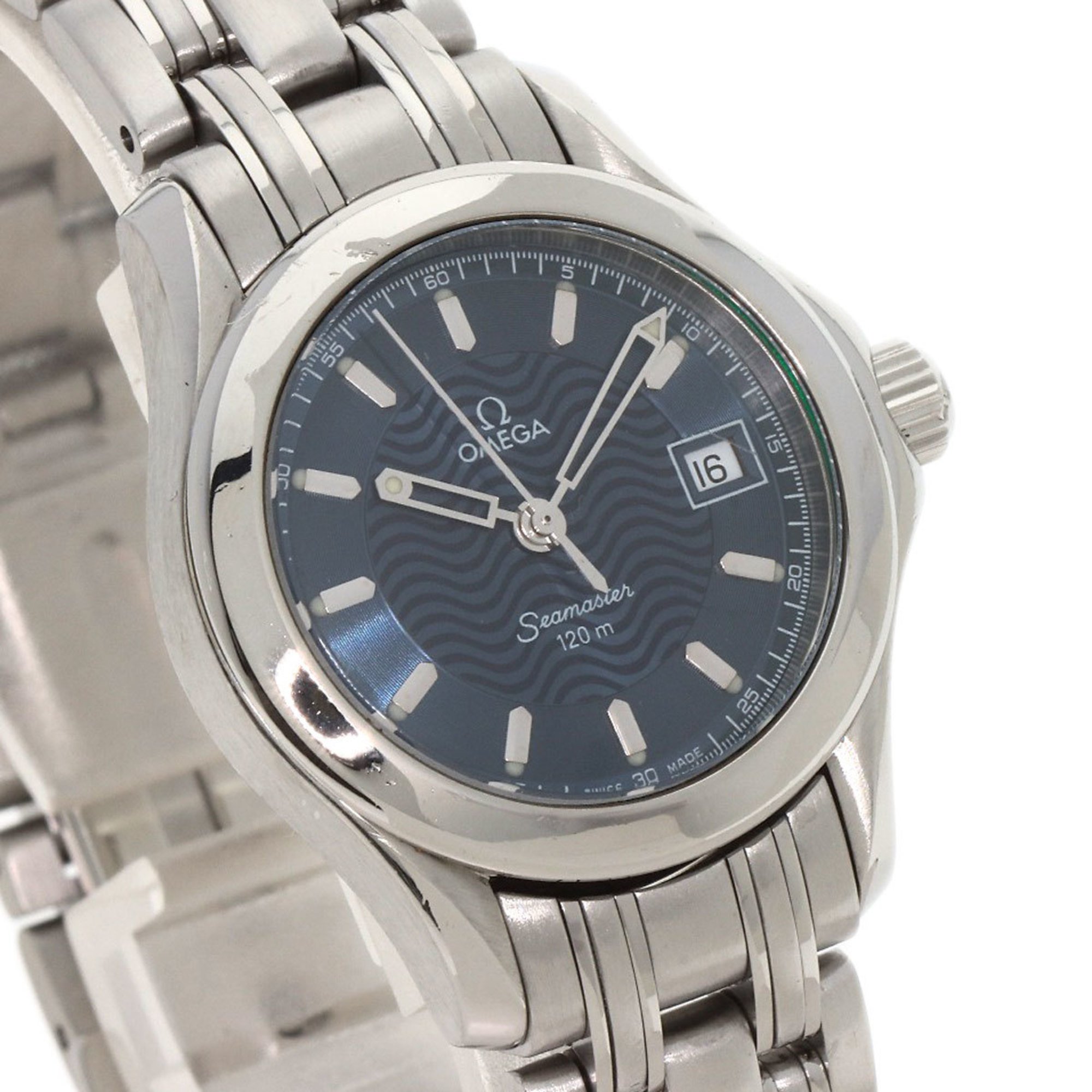 OMEGA 2581.81.00 Seamaster 120 Watch Stainless Steel SS Ladies