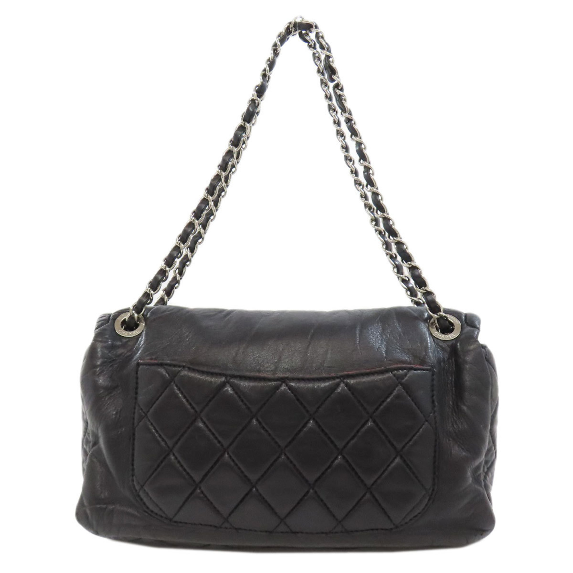 Chanel Matelasse Coco Mark Shoulder Bag Lambskin Women's CHANEL