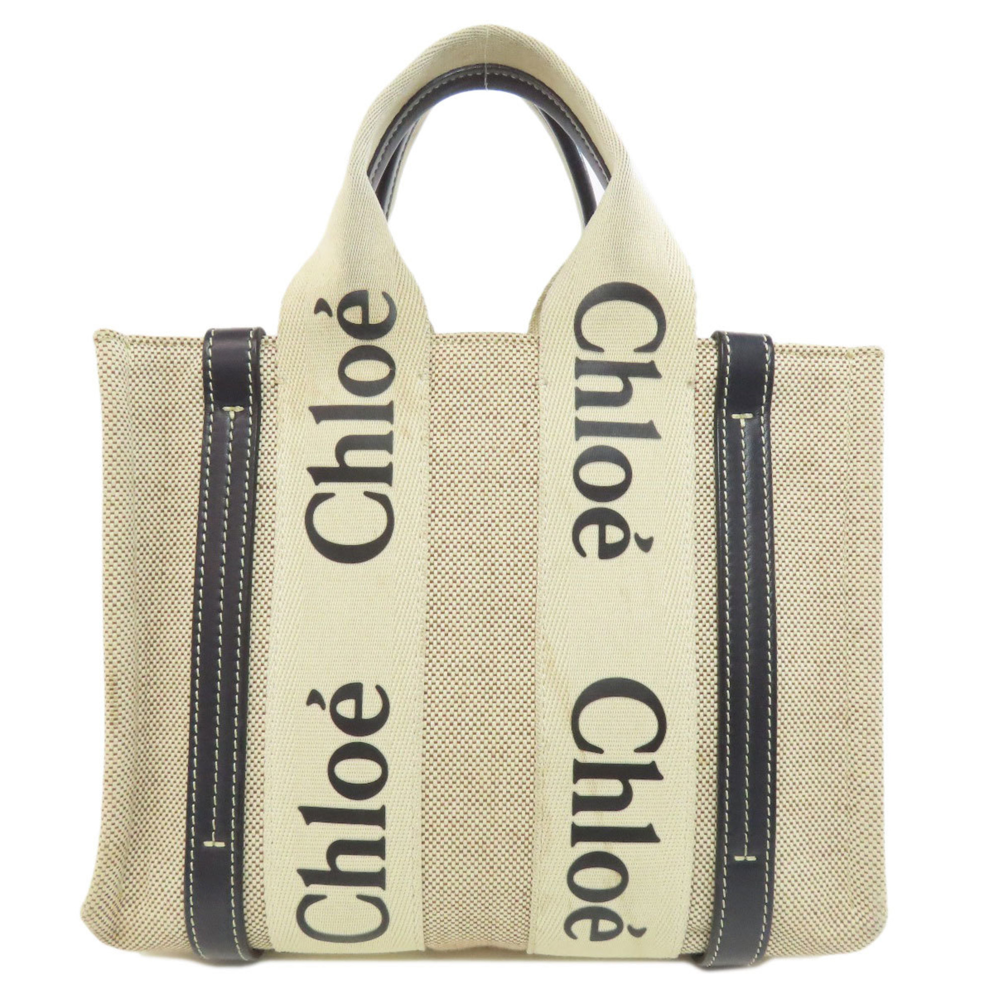 Chloé Chloe Woody Small Handbag Canvas Women's CHLOE