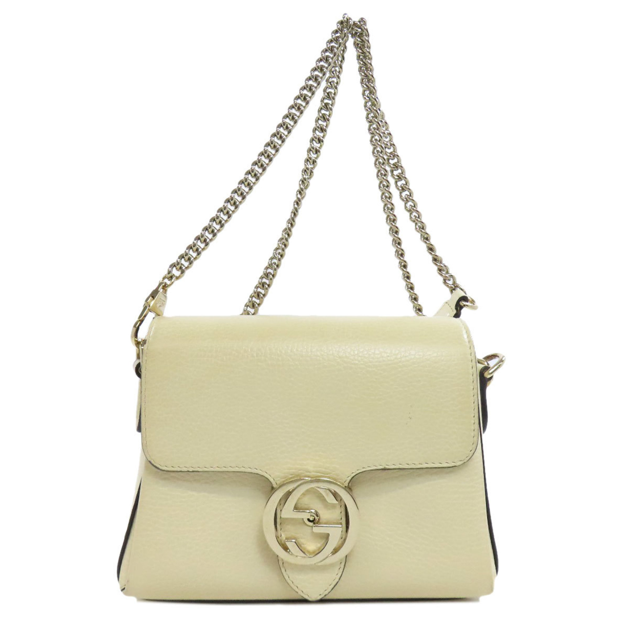 Gucci 607720 Interlocking G Outlet Shoulder Bag Calfskin Women's GUCCI