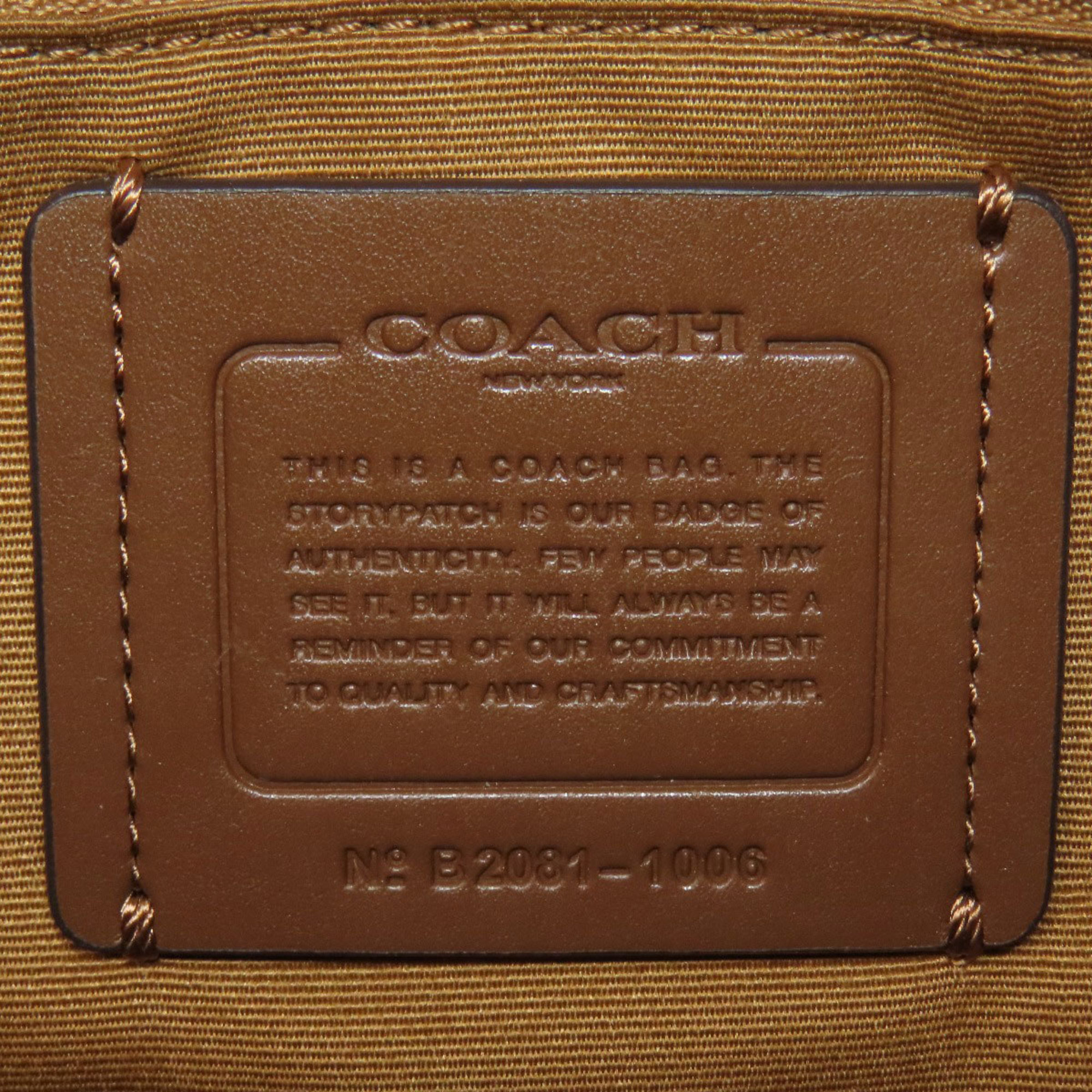 COACH 1006 SIGNATURE HANDBAG LEATHER WOMEN'S