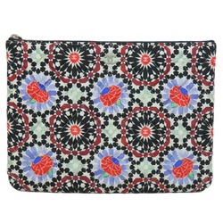 Chanel Matelasse Flower Pattern Pouch Clutch Bag Quilted Women's CHANEL