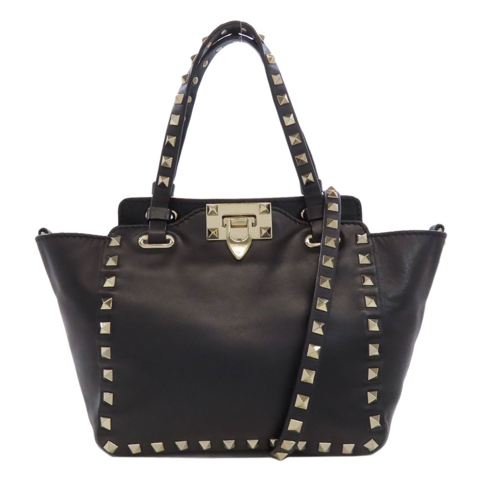 Valentino Studded Handbag Leather Women's VALENTINO