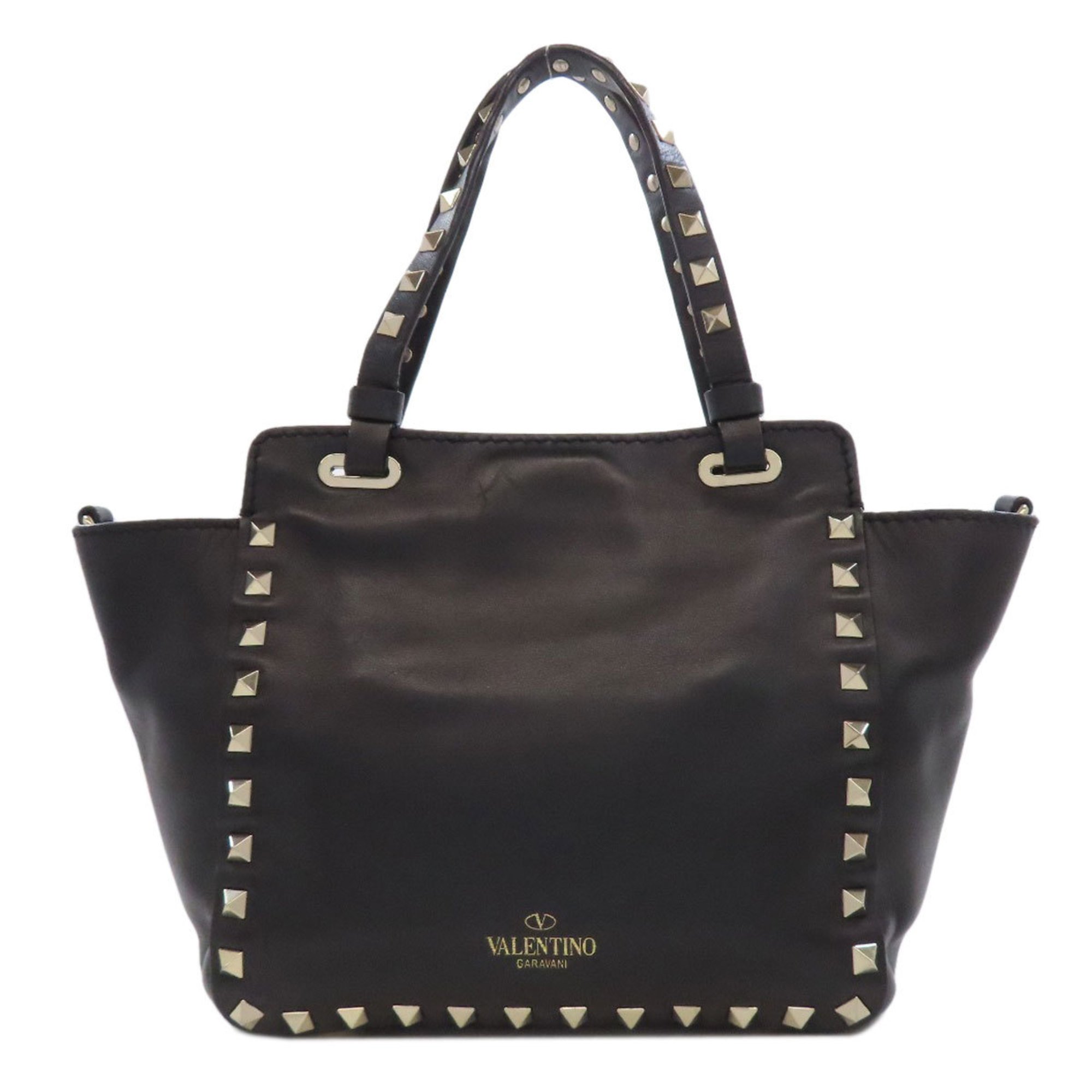 Valentino Studded Handbag Leather Women's VALENTINO