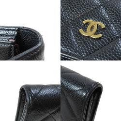 Chanel Matelasse Coco Mark Long Wallet Caviar Skin Women's CHANEL