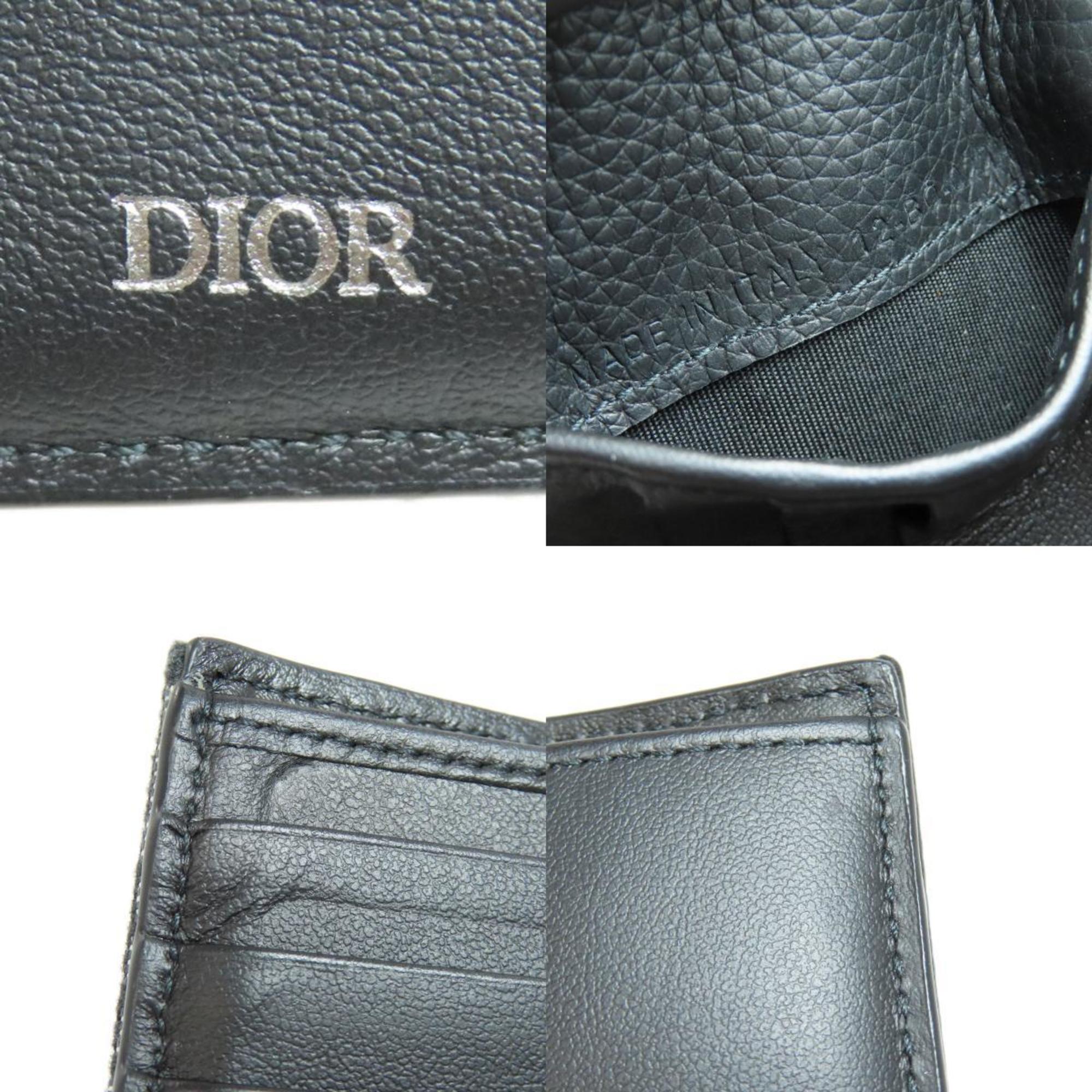 Christian Dior Trotter Pattern Bi-fold Wallet Canvas Women's CHRISTIAN DIOR