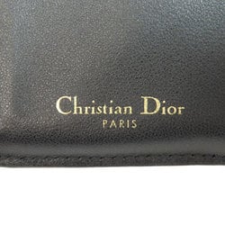 Christian Dior Saddle Lotus Wallet Bi-fold Calfskin Women's CHRISTIAN DIOR