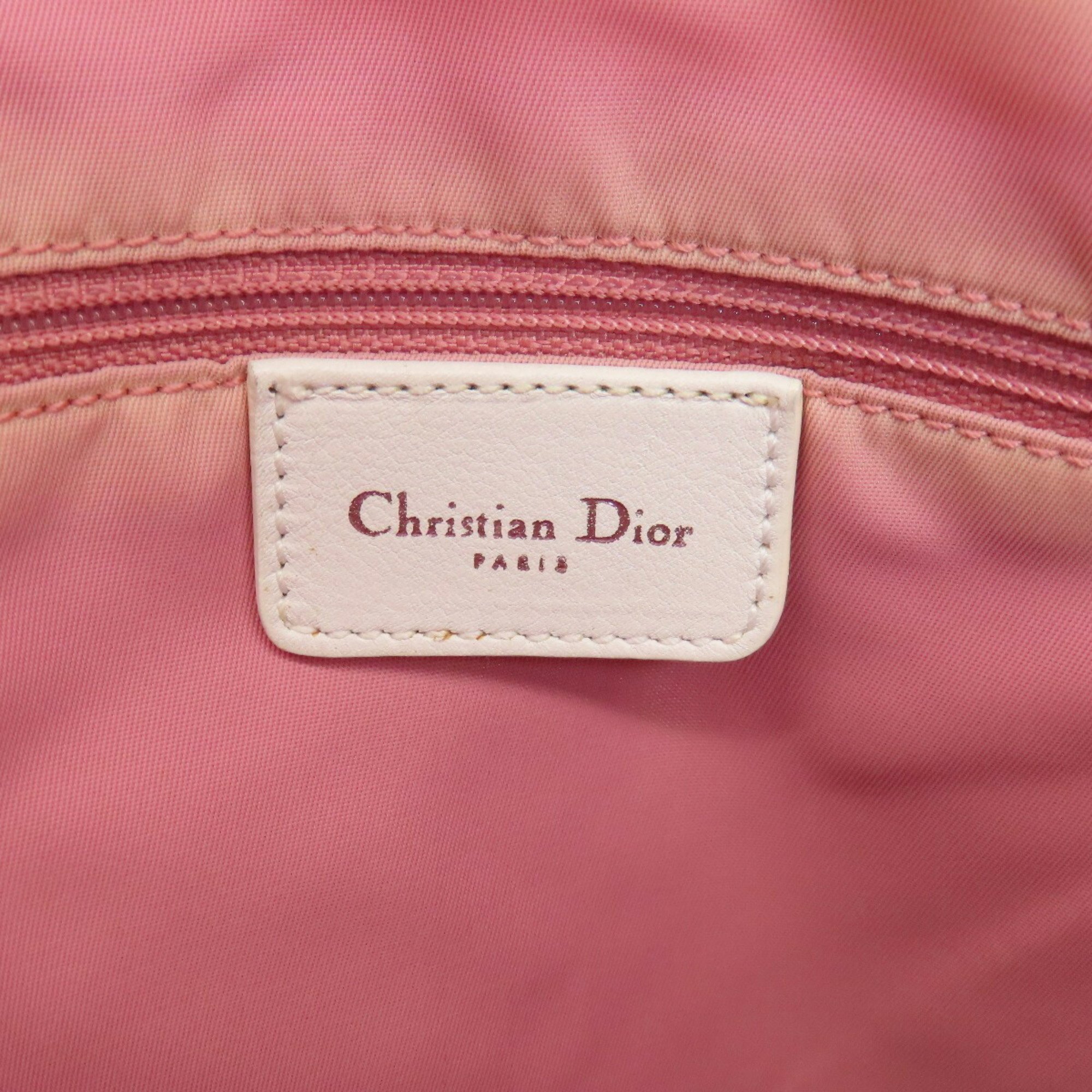 Christian Dior Trotter Pattern Tote Bag Canvas Women's CHRISTIAN DIOR