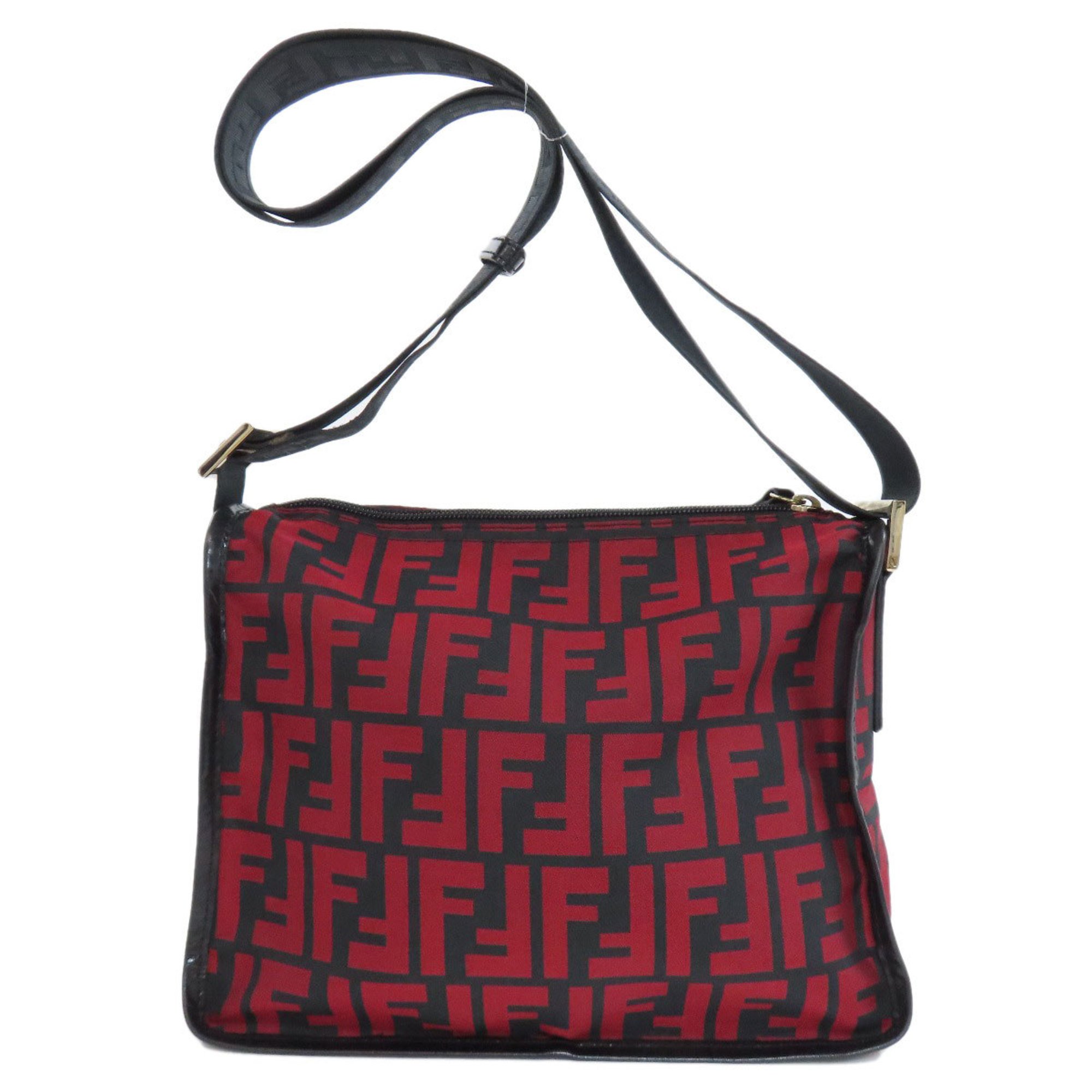 FENDI Zucca pattern shoulder bag in nylon material for women