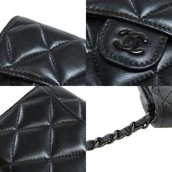 Chanel Chain Wallet Matelasse Bi-fold Lamb Women's CHANEL