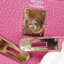 Hermes handbag Kelly 32 Chevre Coromandel Fuchsia pink □I engraved ladies