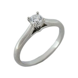 Cartier Ring Solitaire 1PD Diamond Pt950 Platinum 0.20ct #49 Ladies