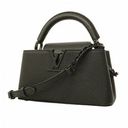 Louis Vuitton Handbag Capucines EW MINI M23955 All Black Ladies