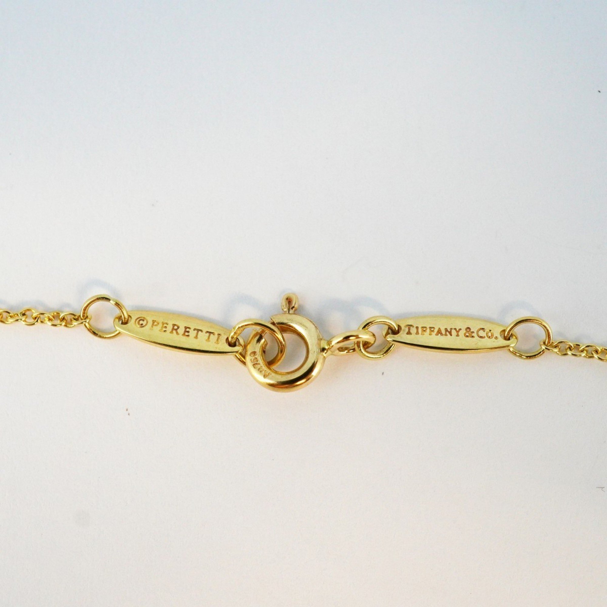 Tiffany Necklace Heart K18YG Yellow Gold Ladies