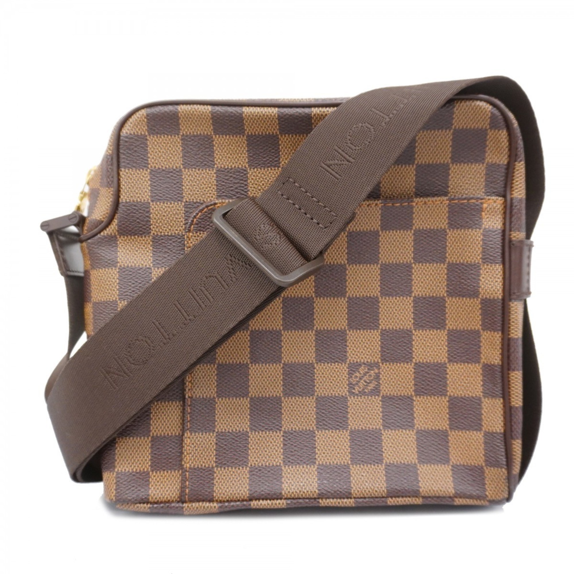 Louis Vuitton Shoulder Bag Damier Olaf PM N41442 Ebene Ladies