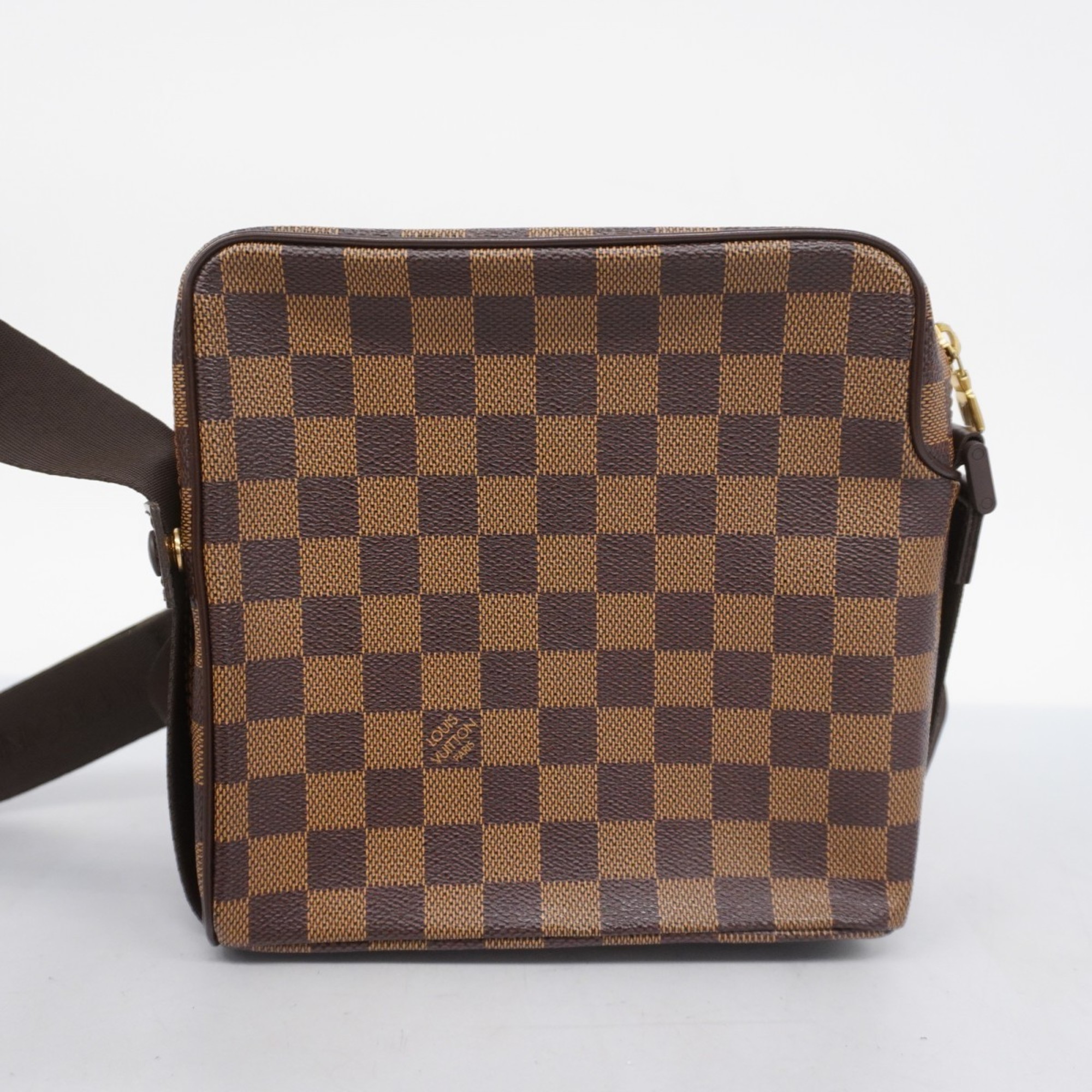 Louis Vuitton Shoulder Bag Damier Olaf PM N41442 Ebene Ladies