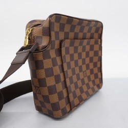 Louis Vuitton Shoulder Bag Damier Olaf PM N41442 Ebene Ladies