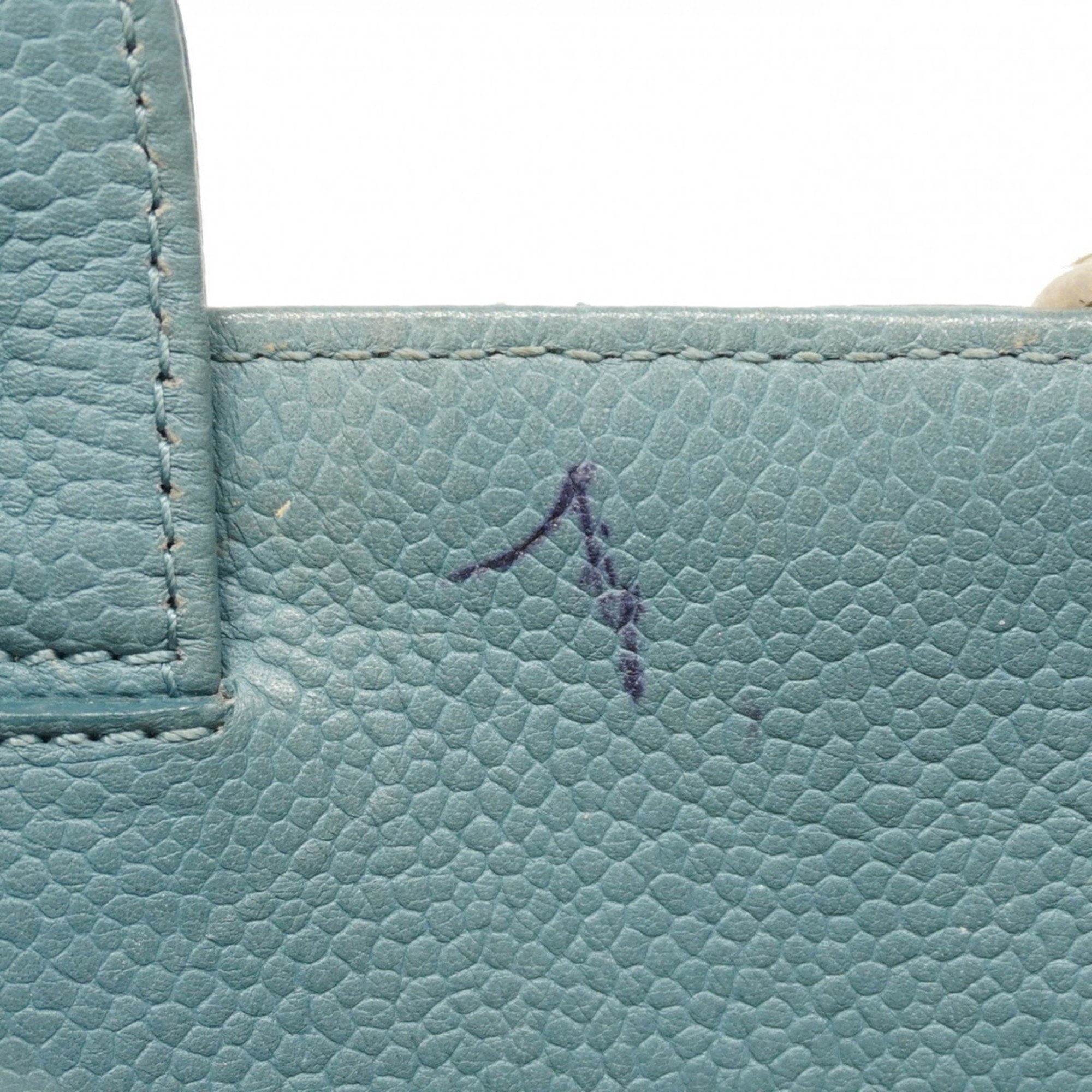 Chanel Shoulder Bag Matelasse Caviar Skin Turquoise Blue Women's