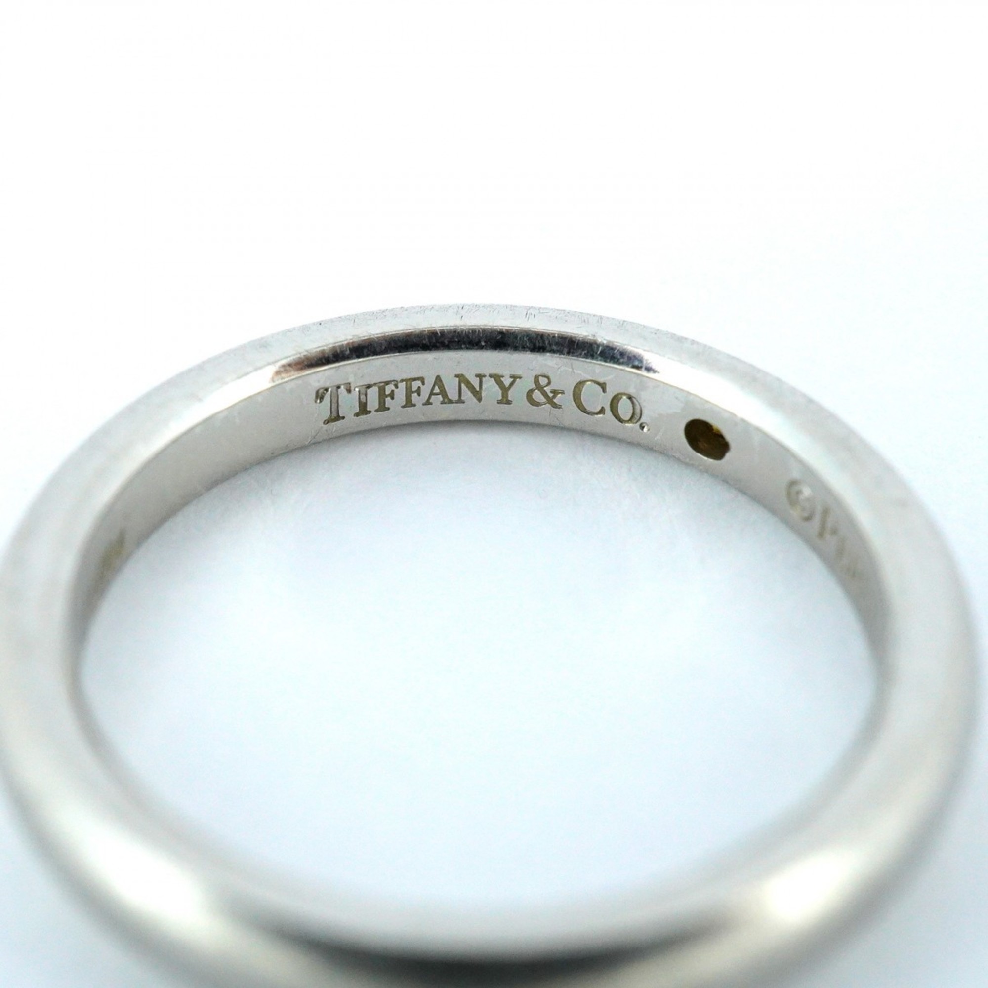 Tiffany ring stacking band 1PD diamond Pt950 platinum size 9 ladies