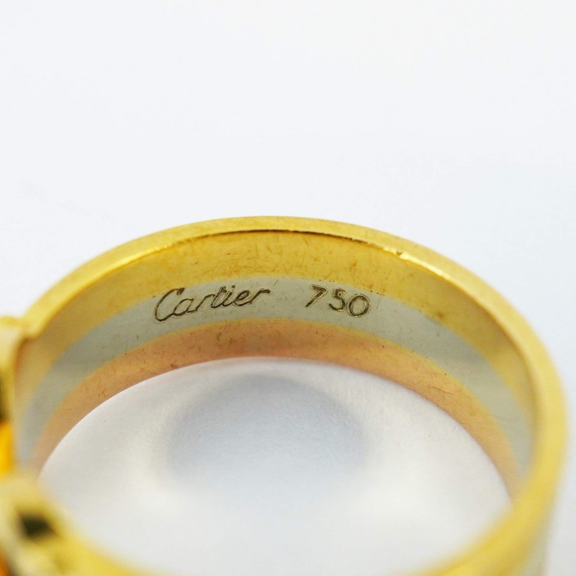 Cartier Ring 2C K18YG Yellow Gold K18PG Pink K18WG White #49 Ladies