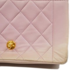 Chanel Shoulder Bag Diana Lambskin Pink Women's