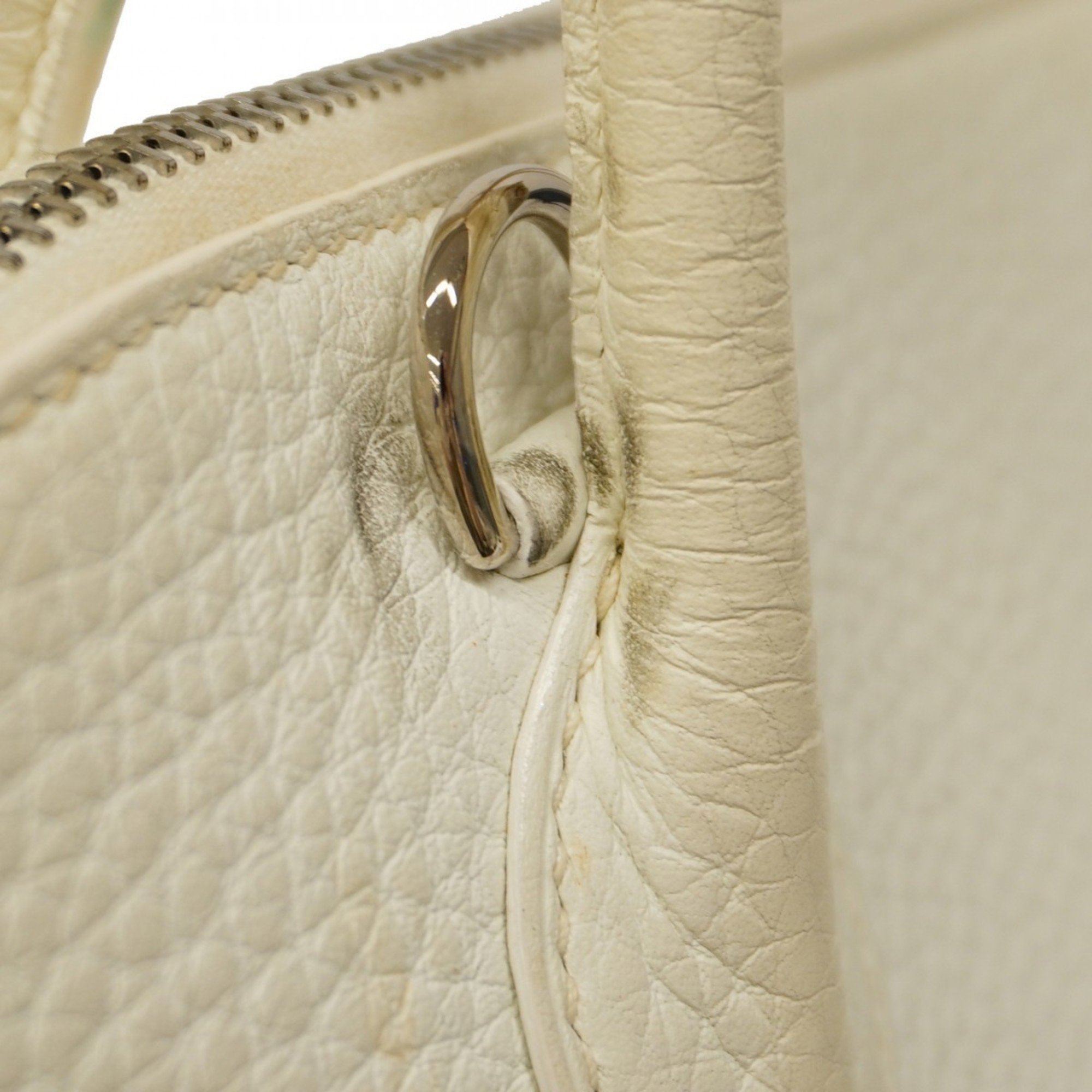 Hermes handbag Bolide 31 Taurillon Clemence white H stamp ladies