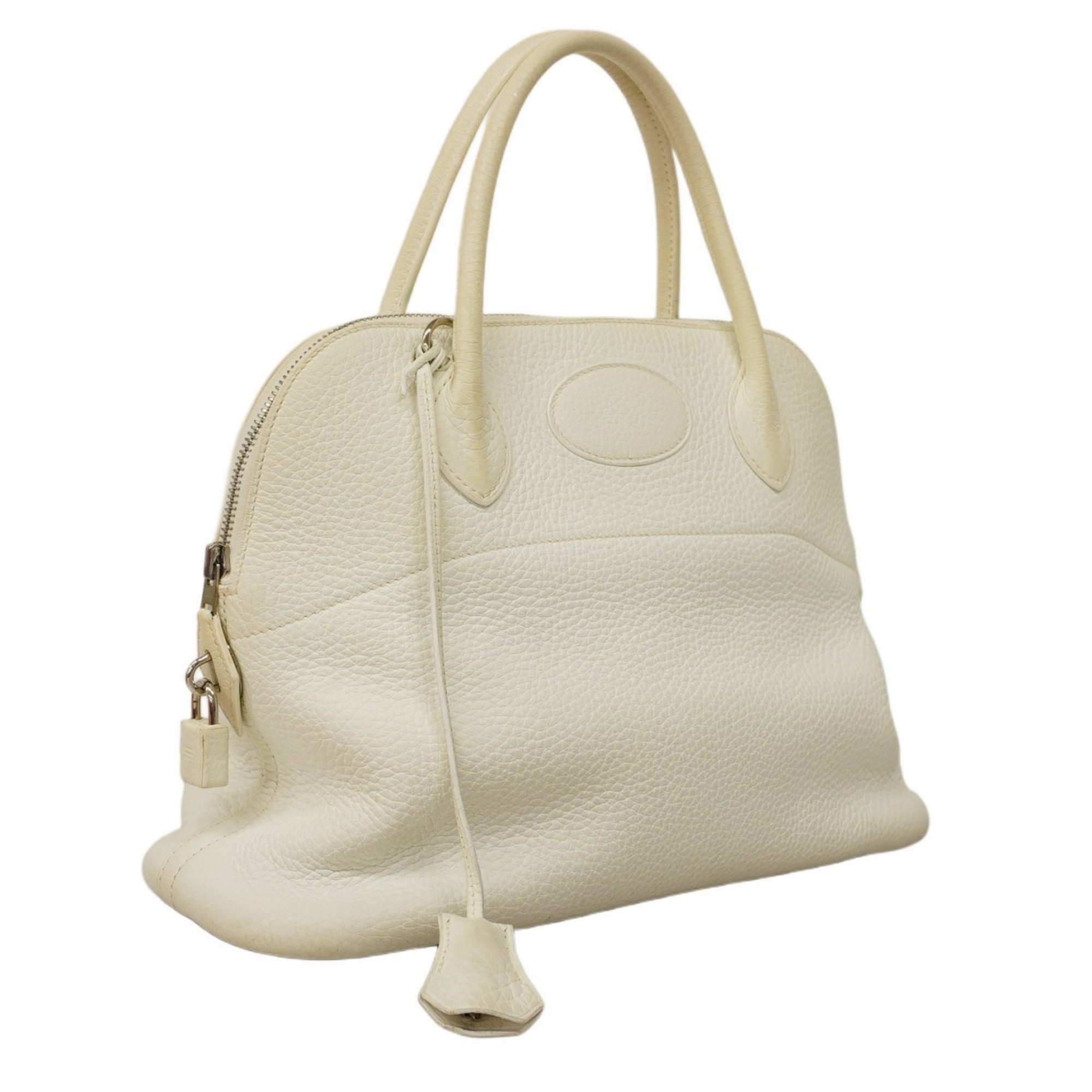 Hermes handbag Bolide 31 Taurillon Clemence white H stamp ladies