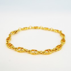 Christian Dior Bracelet CD GP Plated Gold Ladies