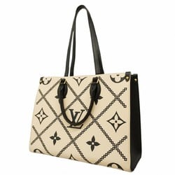 Louis Vuitton Tote Bag Monogram Empreinte On the Go MM M46016 Creme Ladies