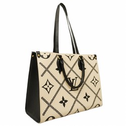 Louis Vuitton Tote Bag Monogram Empreinte On the Go MM M46016 Creme Ladies