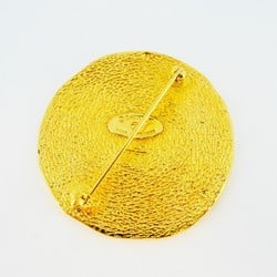 Chanel Brooch Circle GP Plated Gold Ladies