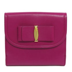 Salvatore Ferragamo Vara Ribbon Bi-fold Wallet Leather Women's