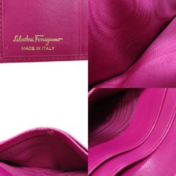 Salvatore Ferragamo Vara Ribbon Bi-fold Wallet Leather Women's