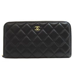 Chanel Matelasse Coco Mark Long Wallet Lambskin Women's CHANEL