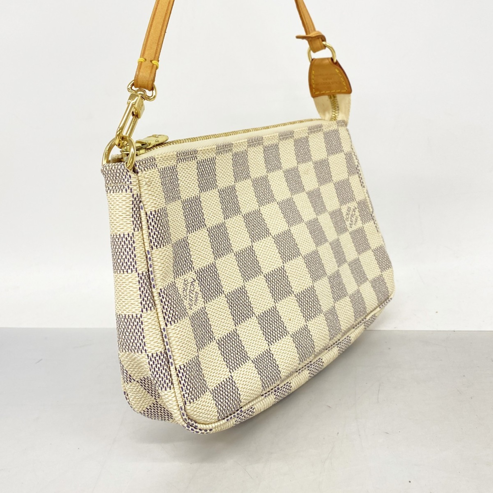 Louis Vuitton Pouch Damier Azur Pochette Accessoires N41207 White Ladies