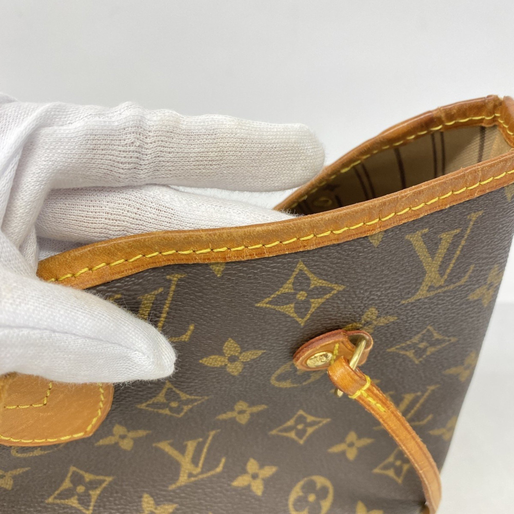 Louis Vuitton Tote Bag Monogram Neverfull MM M40156 Brown Women's