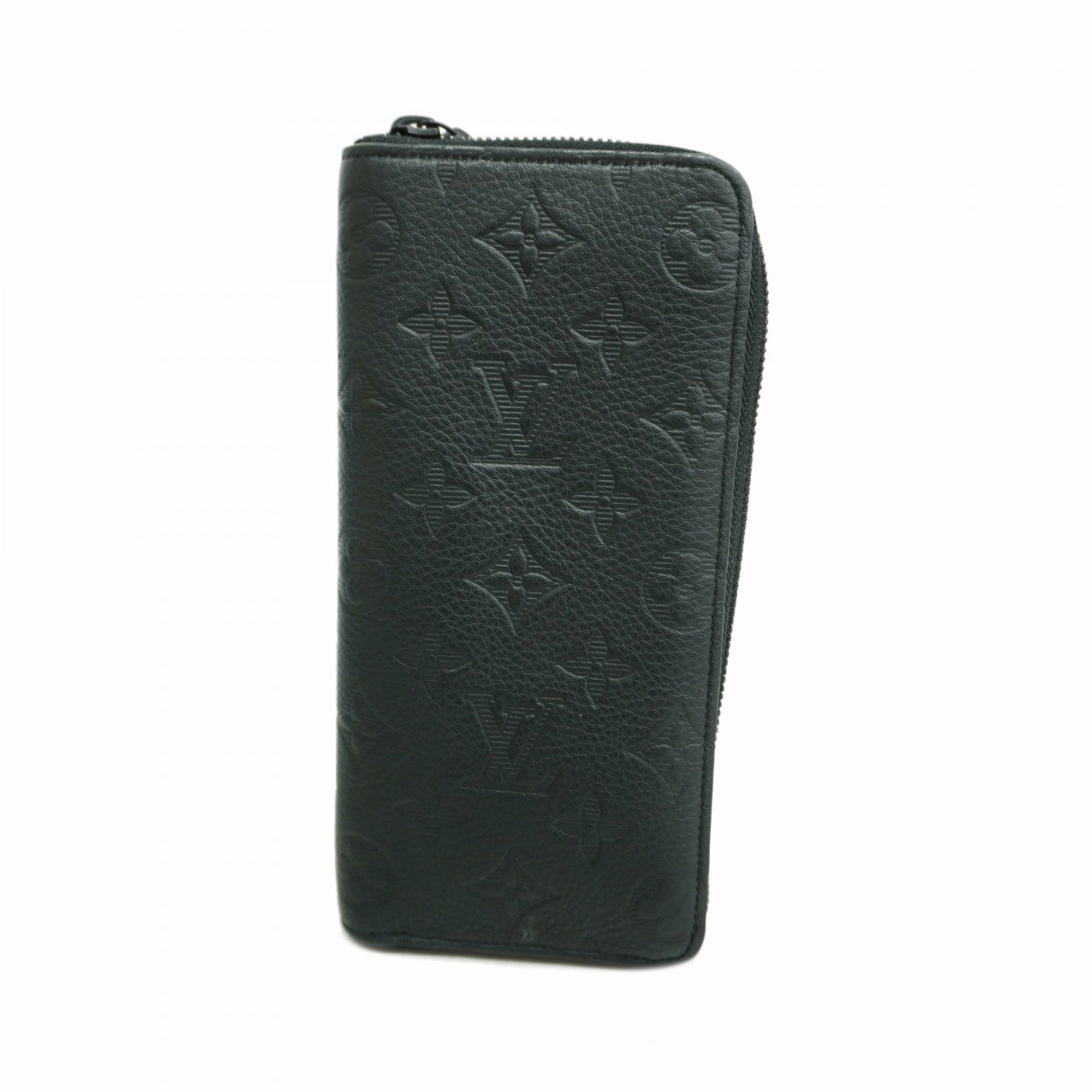 Louis Vuitton Long Wallet Monogram Shadow Zippy Vertical M62902 Noir Men's