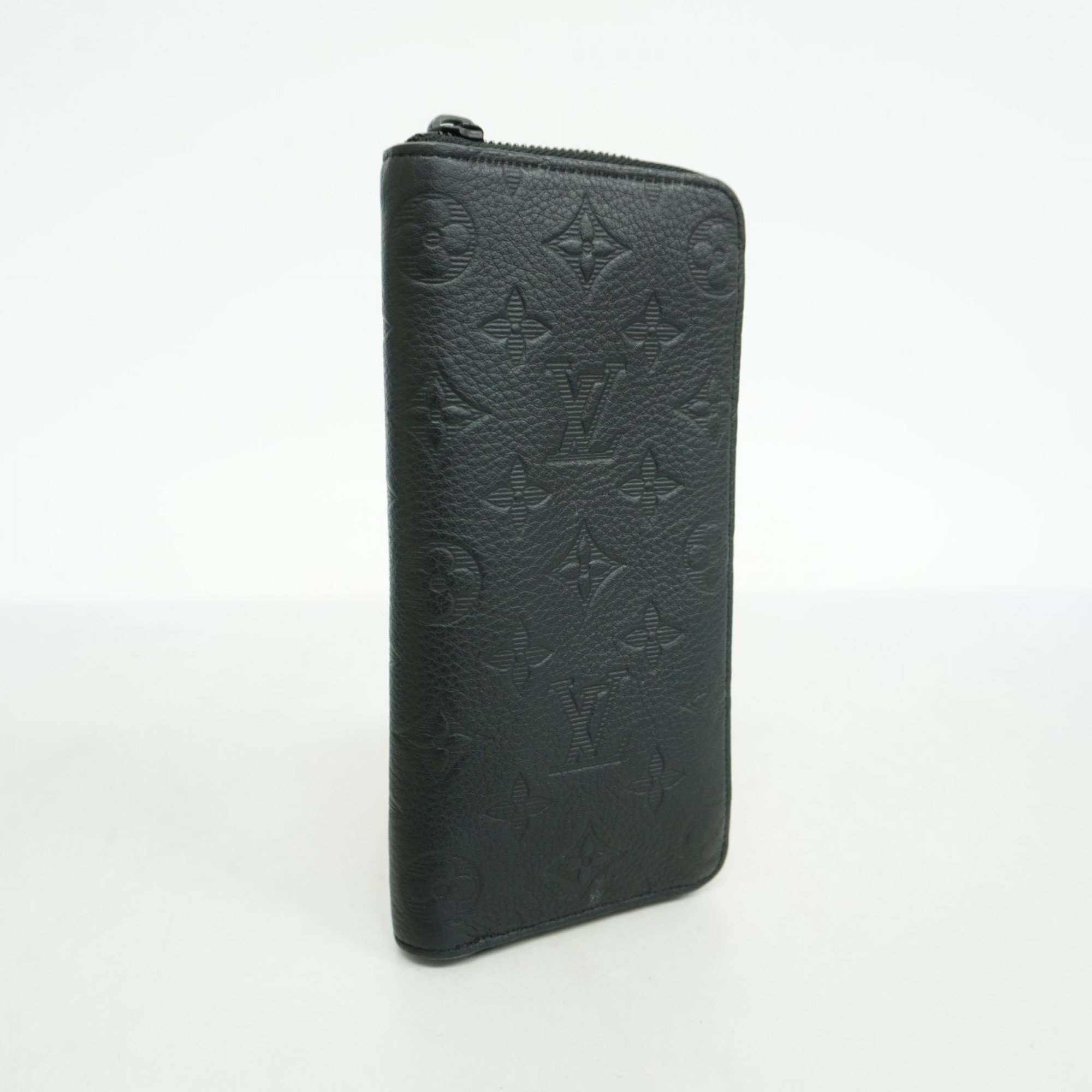 Louis Vuitton Long Wallet Monogram Shadow Zippy Vertical M62902 Noir Men's