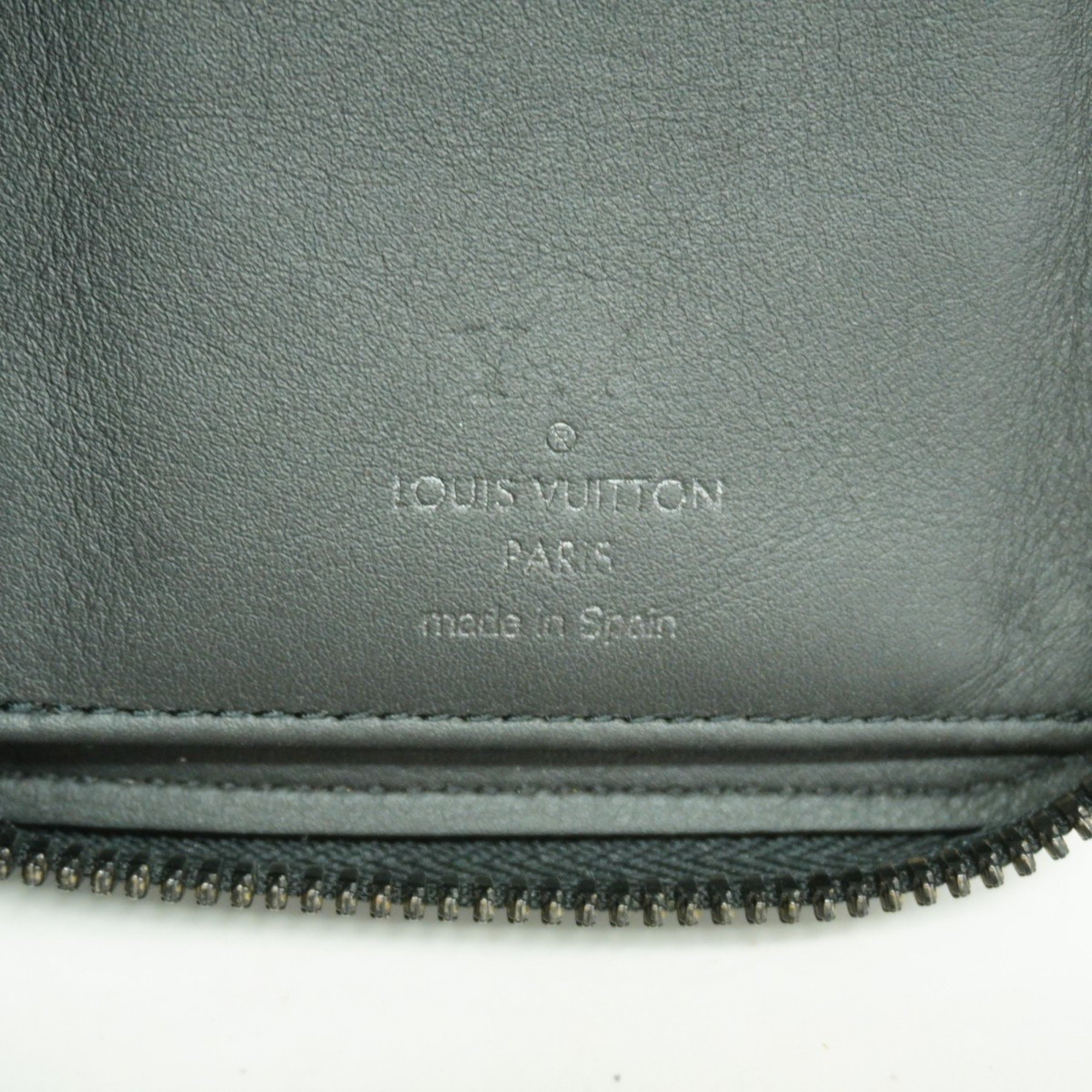 Louis Vuitton Long Wallet Monogram Shadow Zippy Vertical M62902 Noir Men's