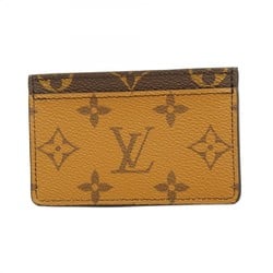 Louis Vuitton Business Card Holder/Card Case Monogram Reverse Porte Carte Sample M69161 Brown Men's/Women's