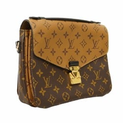 Louis Vuitton Shoulder Bag Monogram Reverse Pochette Metis MM M44876 Brown Women's