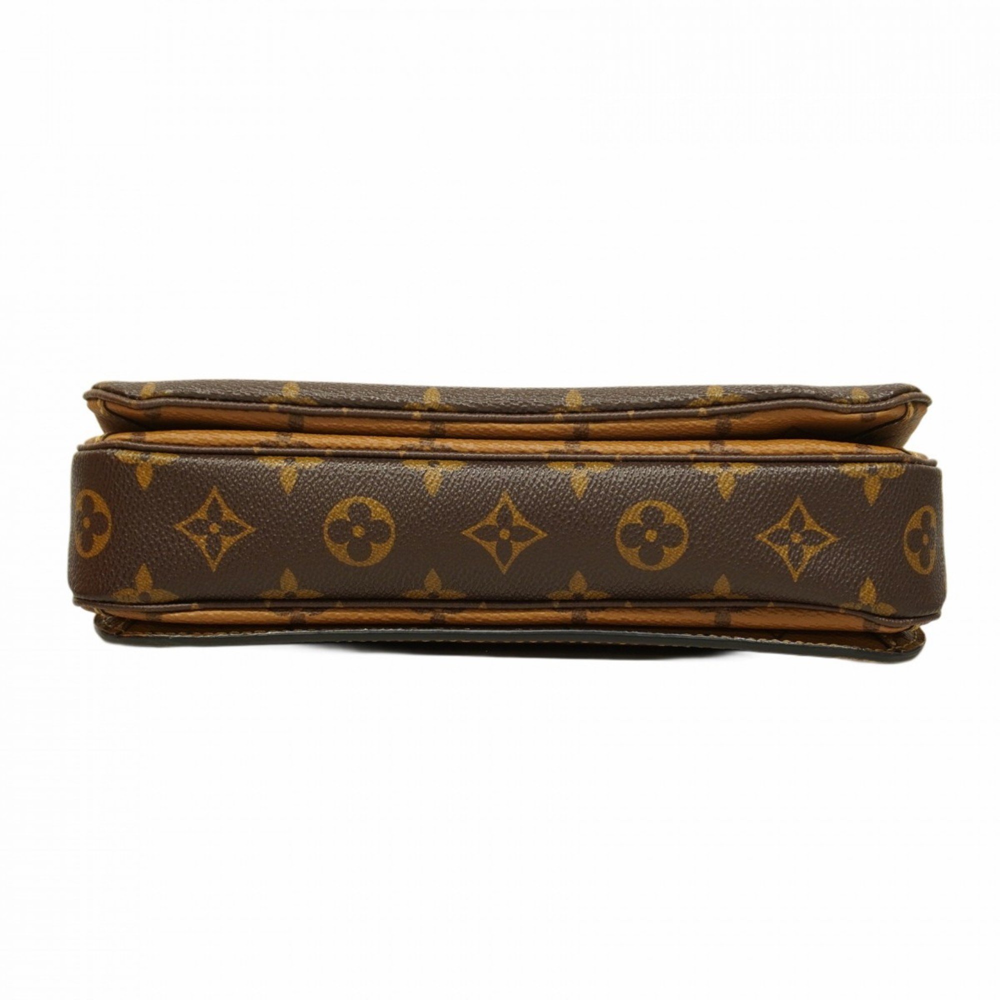 Louis Vuitton Shoulder Bag Monogram Reverse Pochette Metis MM M44876 Brown Women's