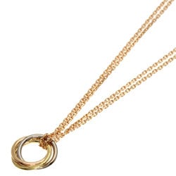 Cartier Trinity 2-row necklace, K18 yellow gold, K18WG, K18PG, women's, CARTIER