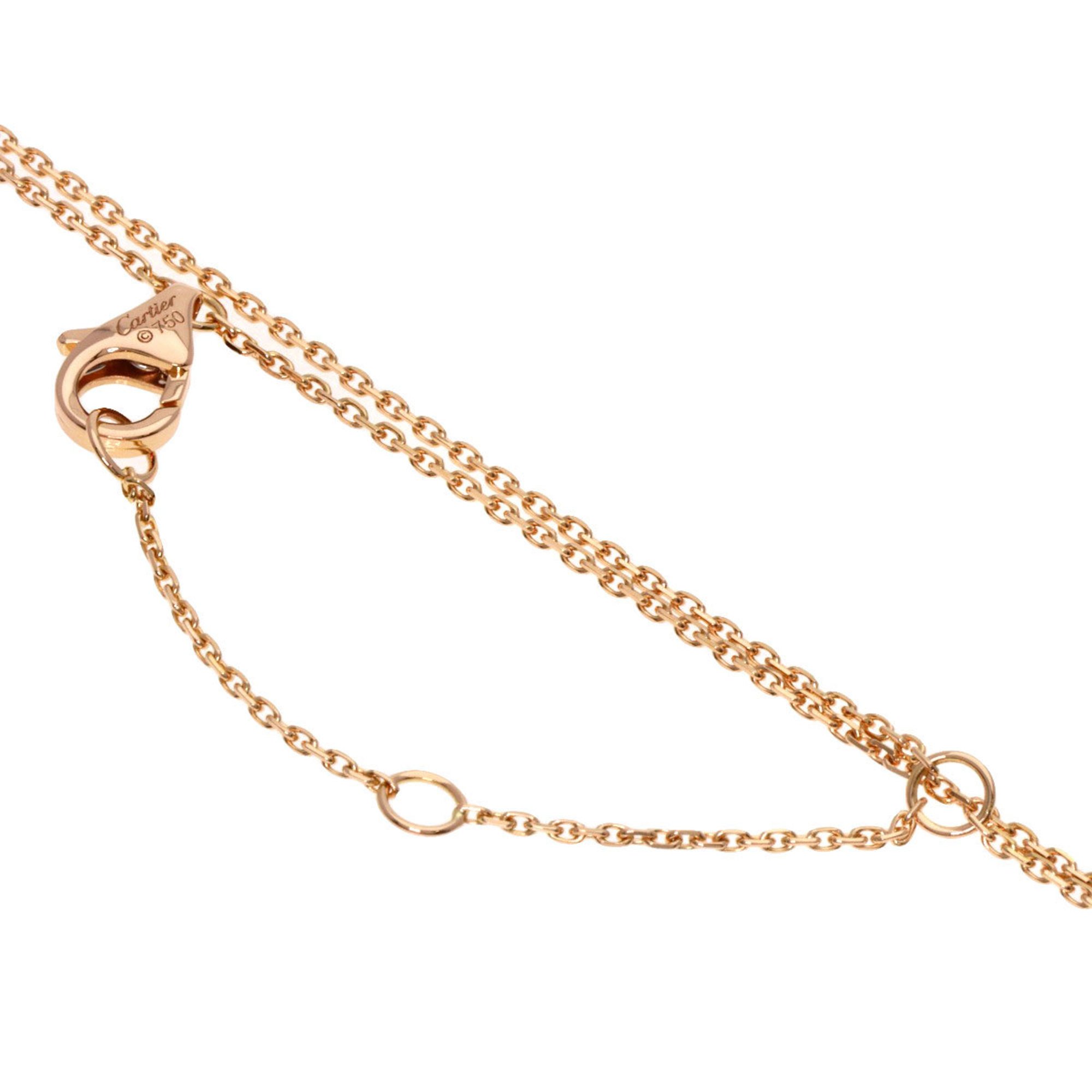 Cartier Trinity 2-row necklace, K18 yellow gold, K18WG, K18PG, women's, CARTIER