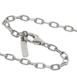 Cartier Happy Birthday Oval Necklace K18 White Gold Women's CARTIER