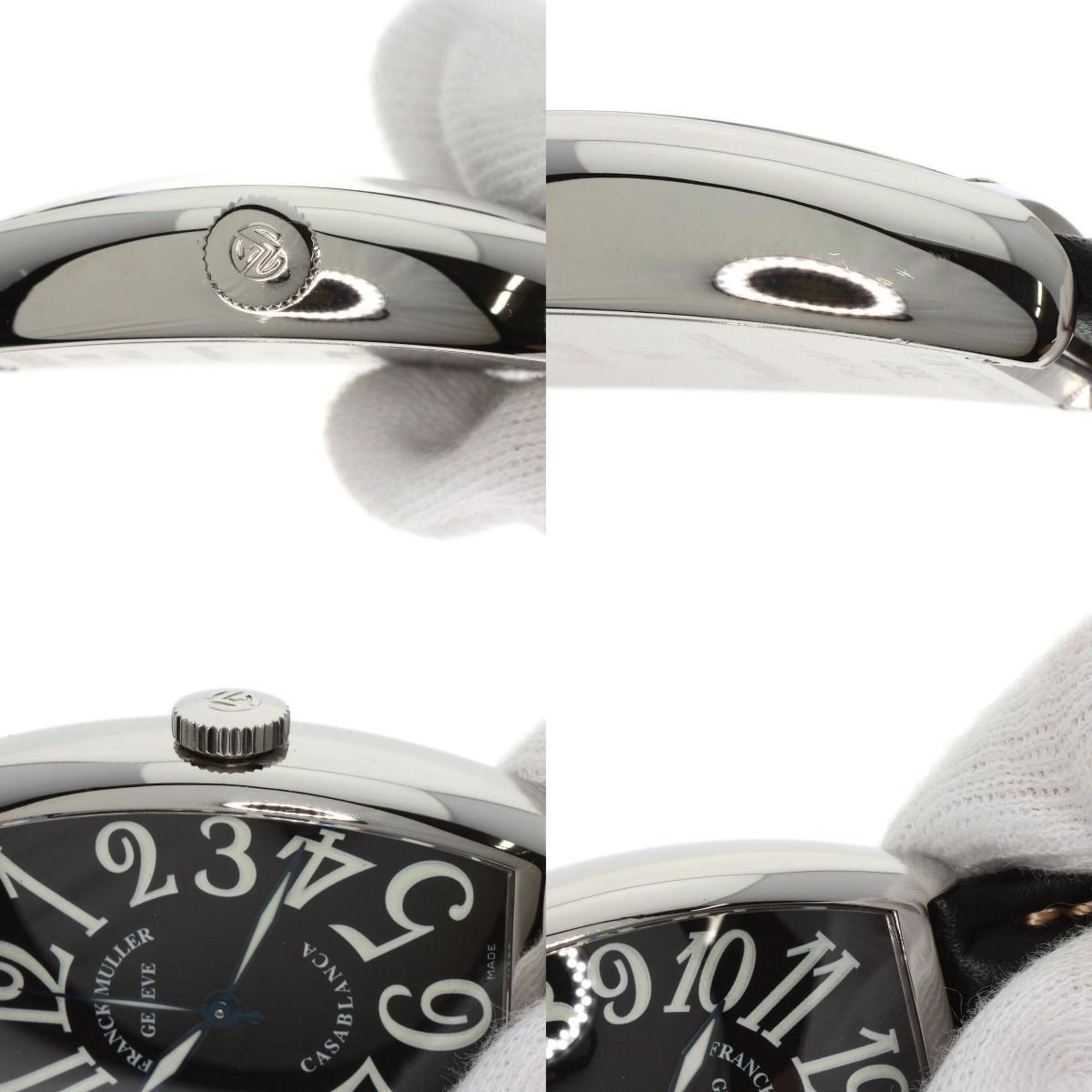 Franck Muller 5850 Casablanca Watch Stainless Steel Leather Men's FRANCK MULLER