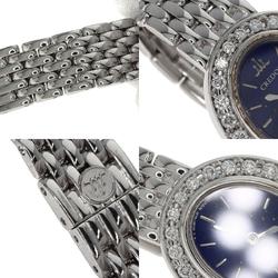 Seiko 1E70-0DD0 Credor Bezel Diamond Watch K18 White Gold K18WG Ladies SEIKO