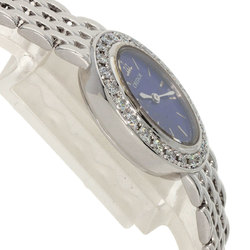 Seiko 1E70-0DD0 Credor Bezel Diamond Watch K18 White Gold K18WG Ladies SEIKO